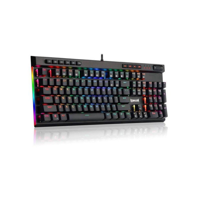 Redragon Vata RGB Mechanical Gaming Keyboard Brown Switches Black HU (K580RGB_BROWN_HU)