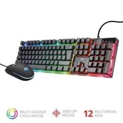 Trust GXT 838 Azor Gaming Combo keyboard & mouse Black HU...