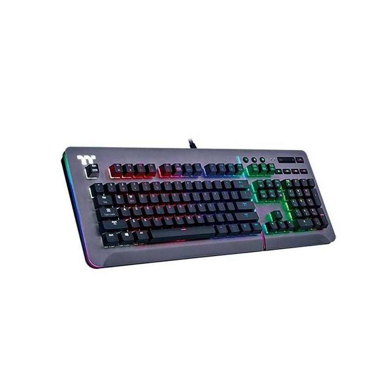 Thermaltake TT eSports Level 20 RGB Titanium Blue Switch Gaming Keyboard Titanium US (KB-LVT-BLSRUS-