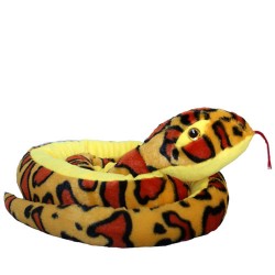 Plüss kígyó sárga 100cm