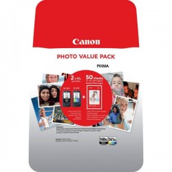 Canon PG-560 XL + CL-561 XL Multipack + 50x GP-501 Glossy...