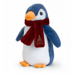 Plüss pingvin sállal 20cm kék