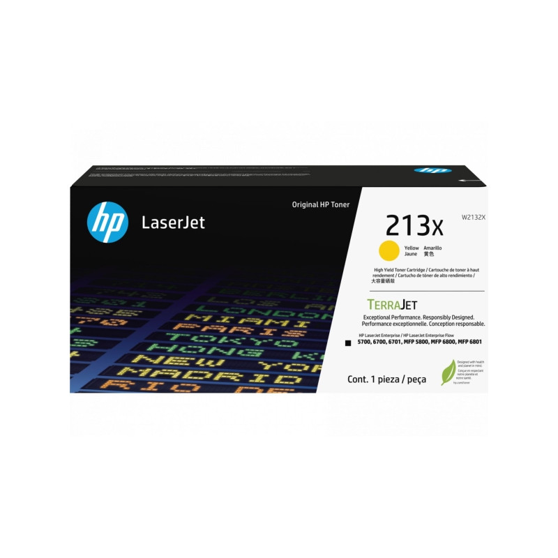 HP 213X Yellow toner (W2132X)