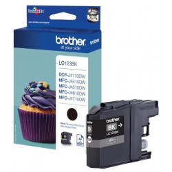 Brother LC123BK (2-pack) Black tintapatron (LC123BKBP2DR)