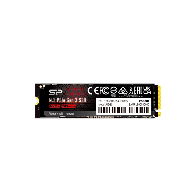 Silicon Power 250GB M.2 2280 NVMe UD80 (SP250GBP34UD8005)