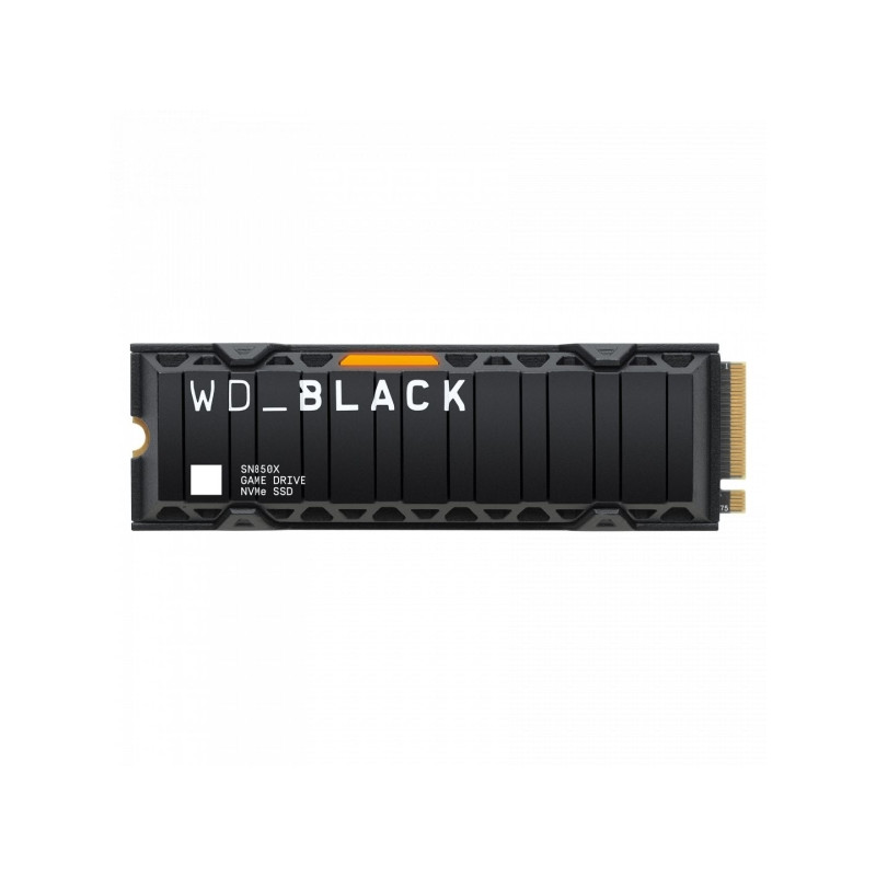 Western Digital 2TB M.2 2280 NVMe SN850X With Heatsink Black (WDS200T2XHE)