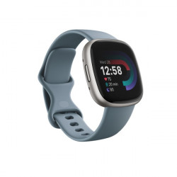 Fitbit Versa 4 Waterfall Blue/Platinum Aluminum (FB523SRAG)