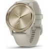 Garmin Vivomove Trend Cream Gold Stainless Steel Bezel with French Gray Case and Silicone  (010-0266