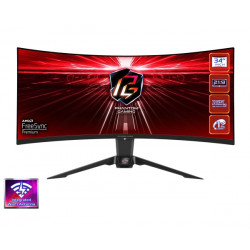 ASRock 34" PG34WQ15R2B Phantom Gaming LED Curved...