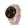 Garmin Venu 3S Soft Gold Stainless Steel Bezel with Dust Rose Case and Silicone Band (010-02785-03)