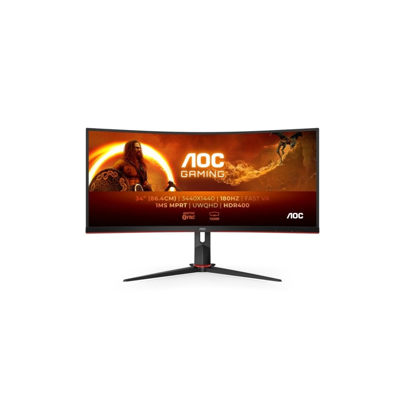 AOC 34" CU34G2XP/BK LED Curved