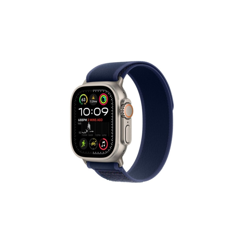 Apple Watch Ultra 2 v2 Cellular 49mm Natural Titanium Case with Blue Trail Loop S/M (MX4J3)