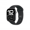 Apple Watch S10 Cellular 46mm Jet Black Alu Case with Black Sport Band S/M (MWY33)