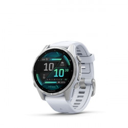 Garmin fenix 8 Silver with Whitestone Silicone Band (010-02903-00)