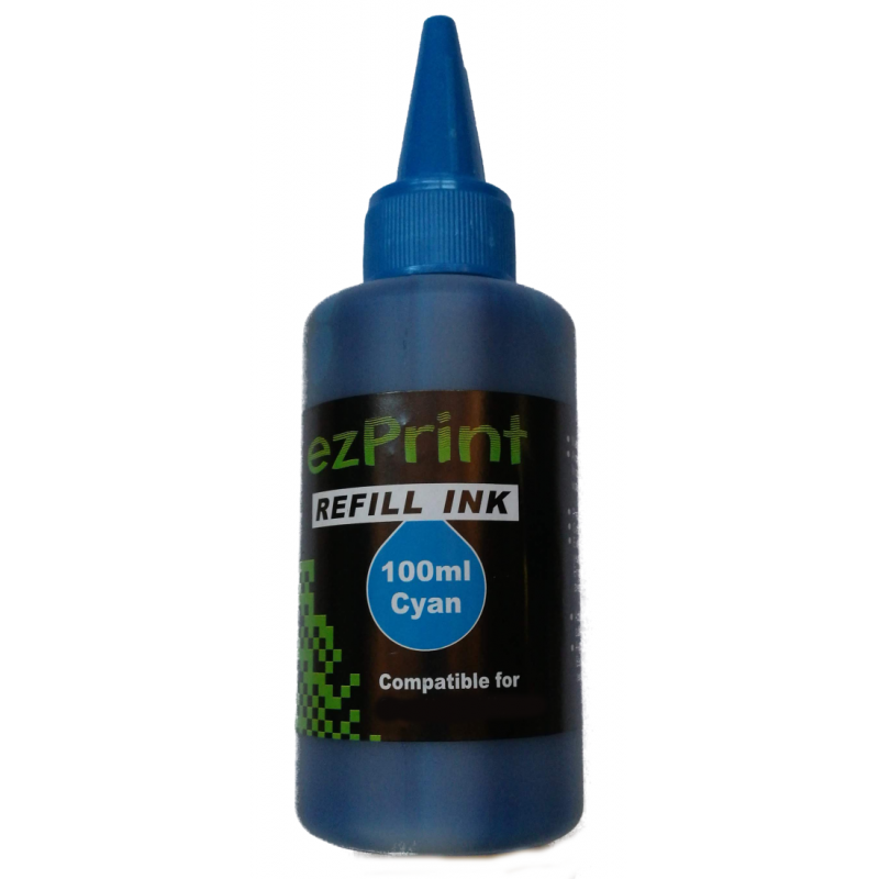 Tinta cián 100ml (HP/Lex/Canon/Brother)