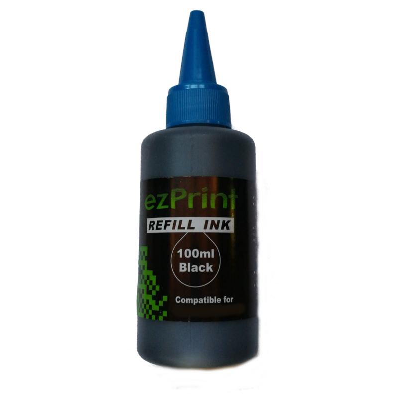 Tinta fekete 100ml (HP/Lex/Canon/Brother)